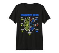 Engineer's Brain Funny Engineering Humor Problem Solver Camiseta Premium