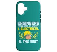 Engineers from Best To Worst Daying Ingeniería eléctrica Carcasa para iPhone 16