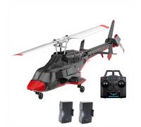 ENGINEMECH A61 - Helicóptero teledirigido 1:52 4 CH Flybarless Militar con Optical Flow & Altitude Hold, 2.4G Gyro Stabilized Avión 6G/3D Stunt Copter para Navidad Adultos