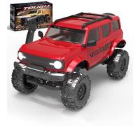 ENGINEMECH Coche teledirigido Rock Crawler 1:20 4WD Drift Car 2,4 G teledirigido Off-Road Auto con iluminación LED, 2 baterías y USB coche de carreras para adultos regalos
