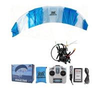 ENGINEMECH Modelo de Parapente Teledirigido 2.4G, Paracaídas de Vuelo RC Eléctrico Acrobático, Alas Plegables de Nylon, Envergadura de 128 cm, Regalo para Entusiastas de la Aviación
