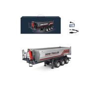 ENGINEMECH Remolque plano de 1:18 ejes para 770S RC Tractor Camión Coche Modelo (Plata)