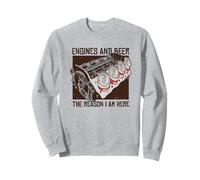 Engines and Beer Shirt I V8 Muscle Car Sudadera