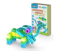 Engino - Libro de juguetes STEAM Labs - Aprendiendo sobre animales salvajes