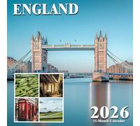 England 2026 Calendar: Twelve months of historic charm, countryside walks, and seaside sights