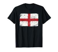 England Flag. Vintage Look Football / Sports Fan, England Camiseta