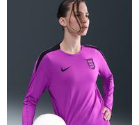 England Strike Camiseta de fútbol con cuello redondo de tejido Knit Nike Dri-FIT - Mujer - Morado S (EU 36-38)