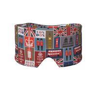 England Symbols - Orejeras para dormir transpirables y ajustables, opacas, cómodas