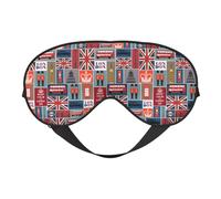 England Symbols Printing Soft Dual Use Sleep Blocks Light Efficiently Blackout Eye Mask for Sleeping
