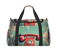 England UK Retro London - Bolsa de transporte de mano plegable para mujer, diseño retro de Londres, para viajes en avión