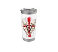England Wings St George's Day Gráfico Clásico Inglés Vaso térmico de acero inoxidable de doble pared