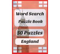 England Word Search Book: Word search Puzzle with Easy to Read England | 6x9 inches, 100 pages | 50 Puzzles....Gift for Holidays, Christmas, and Relaxation