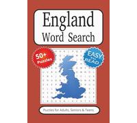 England Word Search Puzzle Book: Word search book with Easy to Read Print about England and more | 50+ Puzzles... Gift for Vacations, Holidays and Free Times
