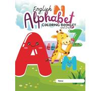 English Alphabet Coloring Book and Trace