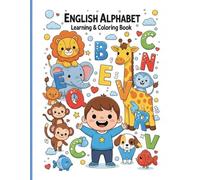 English Alphabet Coloring Book for Kids Ages 3-6 Learn ABC Letters with Fun Animals, Easy Tracing & Educational Coloring Pages
