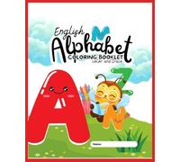 English Alphabet Coloring Booklet: Color and Trace