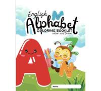 English Alphabet Coloring Booklet: Color & Trace
