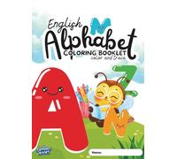English Alphabet Coloring Booklet colour and trace