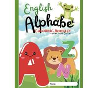 English alphabet colouring book