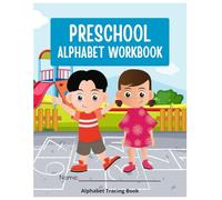 English Alphabet Tracing Book: The alphabet with cartoons and tracings for writing guidance.