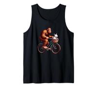 English Bull Terrier Bigfoot Sasquatch Bicicleta Ciclismo Perro Camiseta sin Mangas