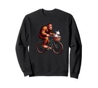 English Bull Terrier Bigfoot Sasquatch Bicicleta Ciclismo Perro Sudadera