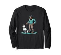 English Bull Terrier Bigfoot Sasquatch Golf Golf Dog Manga Larga