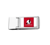 English Classic Emotional Lyrics Home - Cartera delgada de bolsillo con clip para dinero, acero inoxidable