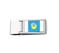 English Classic Emotional Lyrics Miss Slim Money Clip - Cartera de bolsillo de acero inoxidable