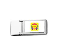 English Classic Emotional Lyrics Sad Slim Money Clip Billetera de bolsillo de acero inoxidable