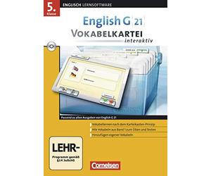 English Coach 21. Bd. 1: 5. Schuljahr. EG 21 Vokabelkartei