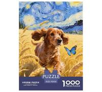 English Cocker Spaniel 1000 Piezas Rompecabezas Juego EduGatoivo Creativo Puzzle Desafío De Color para Adultos Y Niños 70x50cm/1000pcs