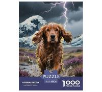 English Cocker Spaniel 1000 Piezas Rompecabezas Juego EduGatoivo Creativo Puzzle Juego De Desafío Único para Adultos Y Niños 38x26cm/1000pcs