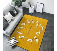 English Cocker Spaniel Doing - Alfombra de área de yoga para decoración de sala de estar, antideslizante, lavable, 80 x 58 pulgadas, alfombra de interior para decoración de dormitorio y sala de estar
