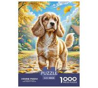 English Cocker Spaniel Puzle De 1000 Piezas Rompecabezas DIY Mascotas Lindas Juego Educativo Rompecabezas para Adultos Y Niños Juguete Colorido para Niños De 8 A 12 Años38x26cm/1000pcs