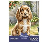 English Cocker Spaniel Puzzle 1000 Piezas Rompecabezas DIY Mascotas Lindas Juego Familiar Regalo Juegos De Rompecabezas para Toda La Familia Juguete Colorido para Niños De 8 A 12 Años38x26cm/1000pcs