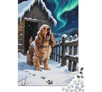 English Cocker Spaniel Puzzle De 1000 Piezas Desafío Rompecabezas Creativo Diversión Multicolor para Infantiles Adolescentes 1000pcs (75x50cm)