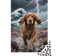 English Cocker Spaniel Puzzle De 1000 Piezas Desafío Rompecabezas Entretenimiento Diversión Multicolor para Infantiles Adolescentes 1000pcs (75x50cm)