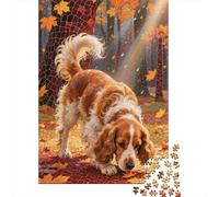 English Cocker Spaniel Puzzle De 1000 Piezas Juguetes Rompecabezas Ocio Regalo Multicolor para Adultos Niños 1000pcs (75x50cm)