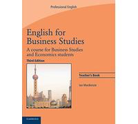 English for Business Studies Teacher's Book 3rd Edition: A Course for Business Studies and Economics Students - 9780521743426 (CAMBRIDGE)