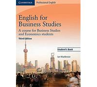 English For Bussines Studies. Student's Book: A Course for Business Studies and Economics Students (Cambridge Professional English)