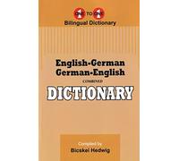 English-German & German-English One-to-One Dictionary