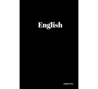English Hardcover Notebook for Students: | 6x9 Inches | 80 Pages of Lined Paper | Matte HardCover | Ideal for English Classes School & College Use