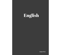 English Hardcover Notebook for Students: | 6x9 Inches | 80 Pages of Lined Paper | Matte HardCover | Ideal for English Classes School & College Use