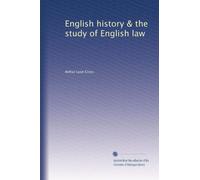 English history & the study of English law