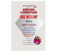 English Literature UGC NET JRF: Part 1, UNIT I, II, III, IV