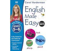 English Made Easy, Ages 5-6 (Key Stage 1): Supports the National Curriculum, English Exercise Book (Made Easy Workbooks)