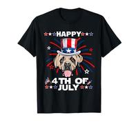 English Mastiff Dog Patriotic American 4th of July Dogs Camiseta