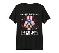 English Mastiff Dog Patriotic American 4th of July Dogs Camiseta Premium