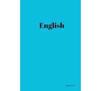 English Notebook for Students: | 6x9 Inches | 80 Pages of Lined Paper | Blue Matte HardCover | Ideal for English Classes School & College Use